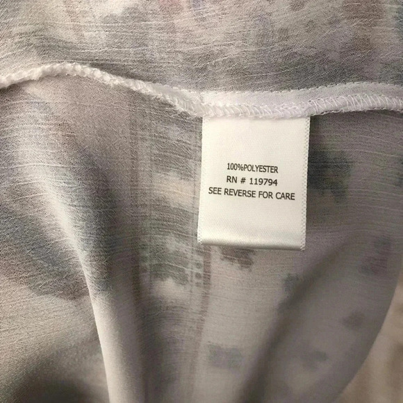 One World Ruffled Layered Sleeveless Lined Top L - Picture 8 of 8